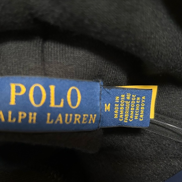 NEW Polo Ralph Lauren Hoodie Black | Big POLO Logo | Unisex | NWT - Picture 5 of 8